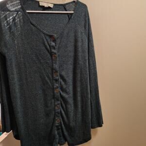 WEEKEND - Women's Teal Button-Up Top